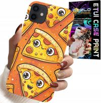 Etui Do Iphone 13 Mini - Słodkie Uśmiechnięte Pizze Case + Szkło