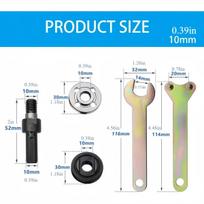 3pcs Angle Grinder Adapter Set – Manual to Electric Conversion,10mm Metal Rods for Multifunctional Tool Use.Easy Connect Adapter juoda