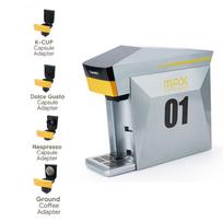 i Cafilas 4 in 1 Capsule Coffee Machine Multiple Espresso Cafetera Cappuccino Coffee Maker Dolce Gusto Nespresso Powder KCUP sidabro pilka spalva