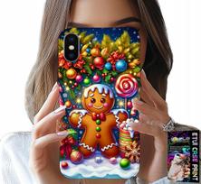 Etui Do Iphone X / Xs - Piernik, Cukierkowe Wzory Święta + Szkło