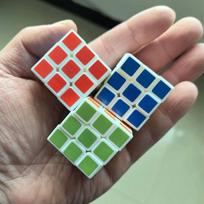 3 vnt. Mini kubas 3x3X3 3CM Party dovanėlės vaikų gimtadieniui Kalėdinės dovanėlės į kojinę Mokyklos apdovanojimai Klasės prizas blue