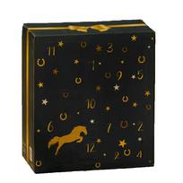 3D Puzzle Countdown Calendar 24 Pieces Horse Themed Blind Box Set with Numbered Compartments for Daily Surprises and Collectibles