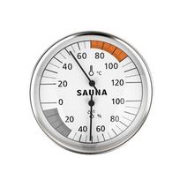 Indoor Sauna Accessories Thermometers Hygrometer Steel Casing for Accurate Temperature & Humidity Monitoring in Homes Spas 1
