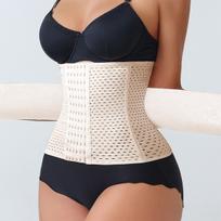New Adjustable Waist Trainer for Women Double Belts Neoprene Corset with Zipper Workout Cincher for Tummy Control & Back Support S