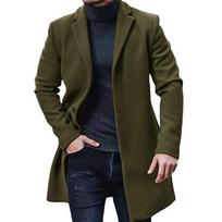 Woolen Casual Coat Jacket Windbreaker M