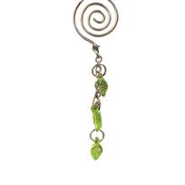 Tea Bag Holder Clip Spiral Shape Metal Tea Infuser Clip with Hanging Leaf Charms for Tea Bag Secure Placement