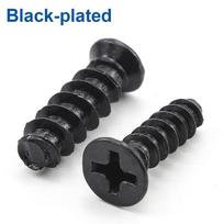 NINDEJIN 50pcs Mounting PC Case Fan Screws Phillips Flat Head Cabon Steel Computer Case Cooling Fan Screws for Hole 5.0mm M5x8mm