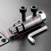 Universal Faucet Angle Valves Damage Screw Extractor Broken Wire Slide Tooth Removal Tool Water-Pipe Valve Repair For 4/6 Points pilka spalva