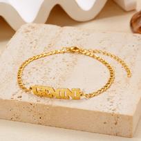 Stainless Steel 12 Constellation Bracelets for Women Men High Quality Letters Zodiac Cuban Chain Bracelet Jewelry Birthday Gift