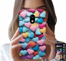 Etui Do Samsung Galaxy J5 2017 - Kolorowe Serca Możliwość Personalizacji