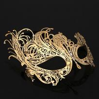 Men Women Cosplay Rhinestone Dance Costume Metal Mask Skull Party Mask Half Face Dance Masquerade