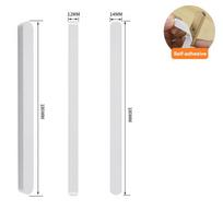 Self-adhesive Stick On Sliding Door Handles Aluminium Alloy 7 Inch Drawer Pulls Multifunctional Punch-free Adhesive Handles