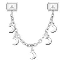 Double Chain Bracelet Charms Fit 9mm Bracelet DIY Making Charm Italian Links Stainless Steel Multi-Function DIY Bracelet Kit