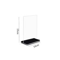 Acrylic Panel Wine Catalog Menu Display Stand Vertical A4 A5 A6 Photo Display Frame Transparent Desktop Ornament
