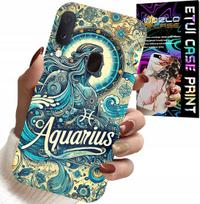 Etui Do Samsung Galaxy A20E - Znak Zodiaku, Wodnik, Astronomia Plecki