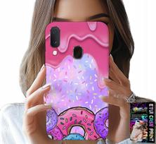 Etui Do Samsung Galaxy A20E - Słodkie Donuty Z Lukrem W Tle + Szkło