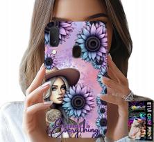 Etui Do Samsung Galaxy A20E - Kobieta W Słonecznikach, Kobiece Wzory