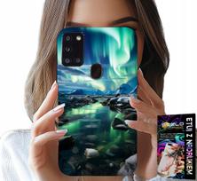 Etui Do Samsung Galaxy A21S - Alaska Zorza Polarna Stawik Case + Szkło
