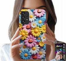 Etui Do Samsung Galaxy A23 5G - Kolorowe Kwiatki, Stokrotki Futerał Case