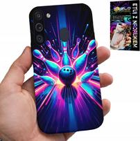 Etui Do Samsung Galaxy A21 - Kręgle Bowling Strike Pokrowiec, Plecki