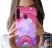 Etui Do Samsung Galaxy A21 - Słodkie Donuty Z Lukrem W Tle + Szkło