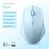 2,4 GHz belaidė pelė Ergonomiška Bluetooth 5.2 pelė 1600DPI įkraunama tyli pelė, skirta MacBook planšetiniam kompiuteriui nešiojamam kompiuteriui
