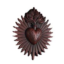 Sacred Heart Gothic Wall Plaque Home Decoration Prayer Stand Immaculate Heart of Mary Add raudona