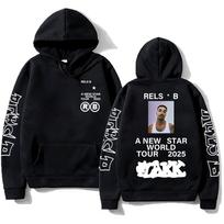 Rels B A New Starworld Tour 2025 Hoodies Pop Men Women Sweatshirt New Trend Aesthetic Clothing High Street Pullovers XS juoda