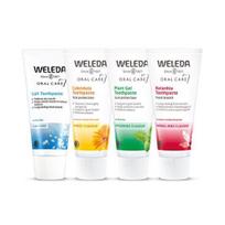 Weleda dantų pasta 75g Speciali 4 rūšių, pasirinkite 1 (Latania 75 g / augalas 75 g / medetkos 75 g / druska 75 g) Weleda Ratania Toothpaste 75g