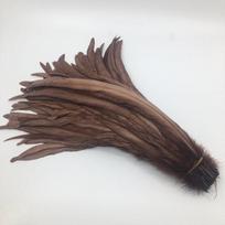 Gaidžio Plunksna 25-30cm 100vnt „Pasidaryk pats“ Drabužių Papuošalų Aksesuarai Vestuvių Šventės Prekės Spektaklio Šokio Karnavalas 25-30CM 100pcs ruda