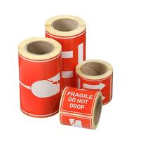 Lipdukų etiketės Atsargiai dūžta ,,Fragile“ 50×100 (100vnt)