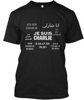 Aš esu Charlie Charlie Hebdo marškinėliai Pagaminta JAV Dydis nuo S iki 5XL Unisex marškinėliai S