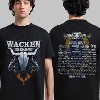 Wacken Open Air 2025 festivalis Nuo liepos 30 d. iki rugpjūčio 2 d. Drakonai Dvipusiai marškinėliai Unisex marškinėliai XXXL