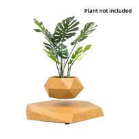 NEW Levitating Air Bonsai Pot Rotation Planters Magnetic Levitation Flower Floating Pot Home Office Desk Decor Creative Gift EU Plug
