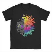 AuDHD Apibrėžimas Ingredientai Neurodivergentas ADHD Autizmas Marškinėliai Paplūdimio Hip Hop Marškinėliai Vyriški Grynos Medvilnės Apvalia Kaklo Drabužiai S