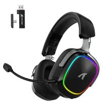 ATTACK SHARK G800 Wireless Gaming Surround 3D Connectivity Low Latency AI Noise Cancelling RGB 1000mAh Long Aluminum Frame Headset, 7.1 Sound, juoda