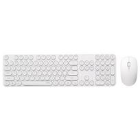 Rapoo Wireless Keyboard And Mouse Combo, Office Keyboard And Mouse Set, Computer Keyboard, Laptop Keyboard, White balta