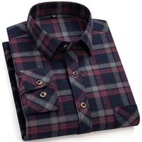 M-6XL Vyriški grynos medvilnės flaneliniai marškiniai ilgomis rankovėmis, su viena kišenė, laisvalaikio, languoti, stori, minkšti, jaukūs, šukuoti marškiniai, palaidinė, vyriški drabužiai M
