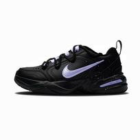 Nike Air Monarch 4 Cushioning Slip Resistant Low top Chunky Sneakers Unisex Black Purple 415445-001(Team-) 40.5