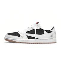 Travis Scott X Jordan Air Jordan 1 Vintažiniai krepšinio batai Moteriški žemi Balti DZ4137-700(Komanda1946-) 35.5