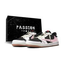 Travis Scott x Jordan Air Jordan 1 Travis Scott X AJ1 Low Bendradarbiavimas, Dėžutė Žemi Batai Vintažiniai Krepšinio Batai Unisex DZ4137-700(Komanda1677- 4) 35.5
