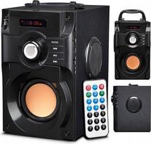 Głośnik Przenośny Bezprzewodowy Bluetooth Aux Usb Radio Fm Boombox + Pilot