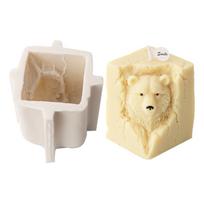 Lovely 3D Animal Candle Mould Easy to Clean Silicone Mold Aromatherapy Soap Moulds for DIY Workshops Resin Ornaments