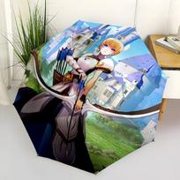 AFK Journey Archer Girl Umbrella, Fantasy Game Character Foldable Sun Rain Umbrella