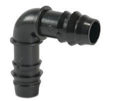 Kolano 90° Pom 20 Mm Karbowane 4Bar Czarny