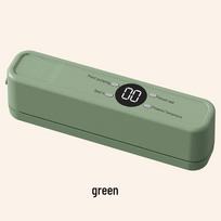 Portable Wireless Automatic Vacuum Sealer for Freshness and Snack Preservation English (16 Countries Instructions) pastelinės žalios spalvos