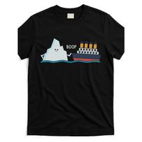 European Sizes Titanic Funny Titanic and Iceberg Boo Parody for T Shirt Black Product Image Same Style2025 Summer Short-sleeved Printed  Wear, S įvairiaspalvis