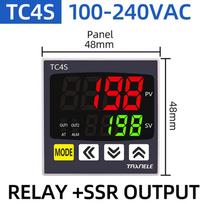 High Precision TC4S TC4H TC4L TC4M 110VAC 220V SSR Relay Regulator Digital PID Thermostat Dual Temperature Controller