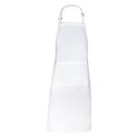 With Pockets Adjustable Bib Apron Black White Waterproof Kitchen Apron Stain-Resistant Workwear Design Waiter Pinafore balta