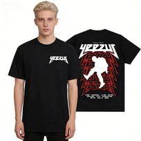 Kanye West Yeezus 2026 Spring_Summer Tour Album Men's Hip-hop Original Neutral Casual Cotton Streetwear S juoda